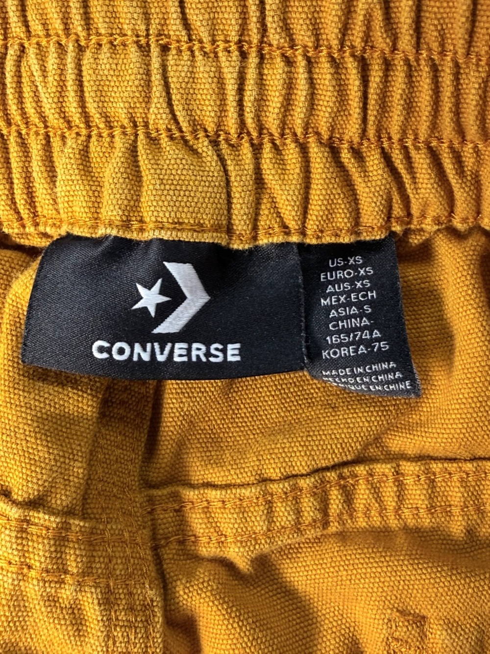 Converse Easy Waist Carpenter Trousers Saffron Yellow XS Cotton - Picture 2 of 5